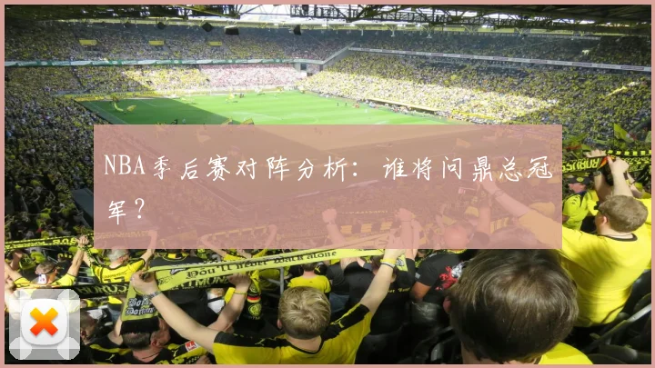 NBA季后赛对阵分析:谁将问鼎总冠军?